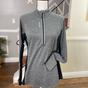 Reebok Comfy Zip Up Stretchy Work Out Track Jacket